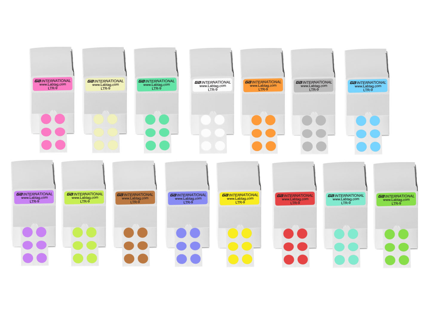 LabTags™ Dots 9 mm Microtube Labels Products