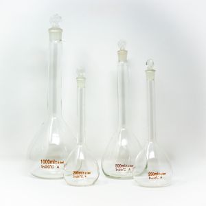 UltidentBrand Borosilicate Volumetric Flasks with Glass Stopper